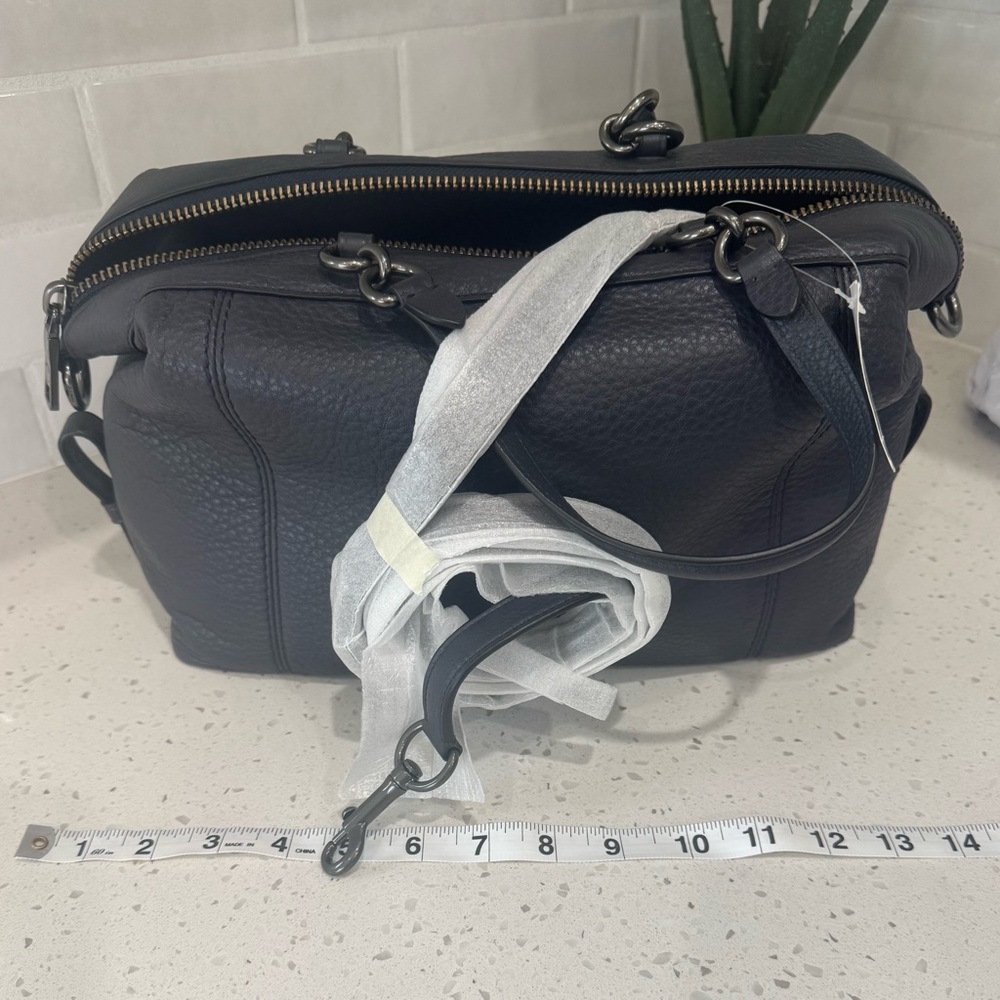 Coach Blue Leather Bag - Picture 5 of 6